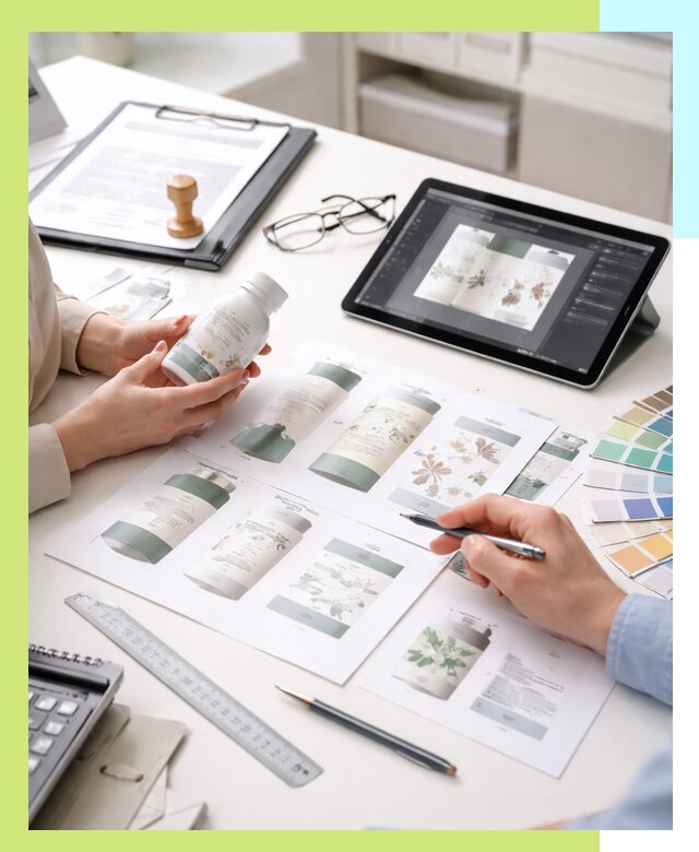 Профессиональная разработка дизайна и текста этикетки продукции в Чите