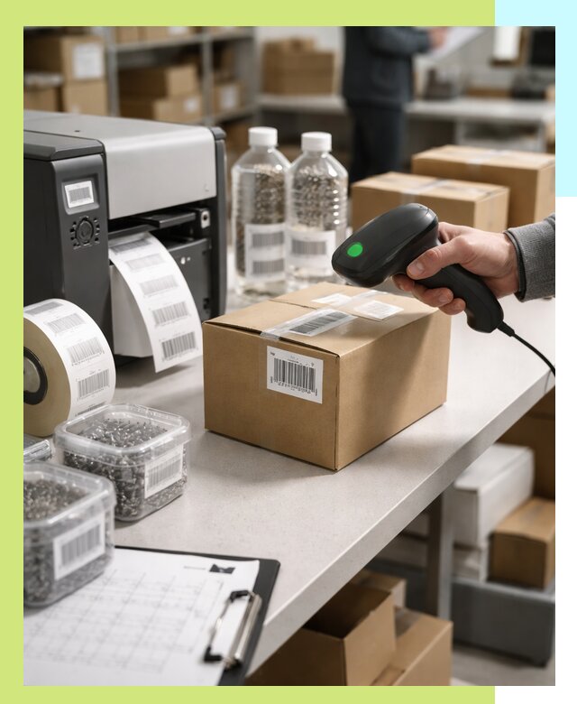 Штрихкодирование продукции и маркировка для продажи в Чите