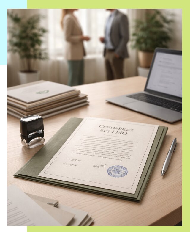 Сертификат без ГМО в Чите от 7763 р. оформить срочно Алешин-Чта