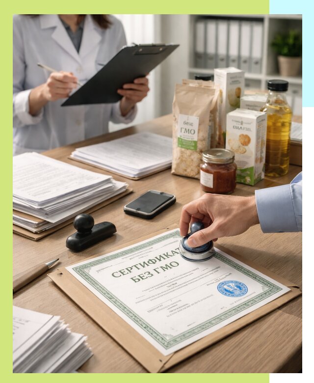 Получение сертификата Без ГМО для продукции в Чите